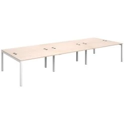 Parallel Triple Back To Back Bench Desk -Home-Furniture 100171