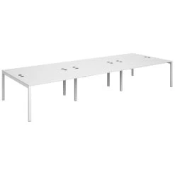 Parallel Triple Back To Back Bench Desk -Home-Furniture 100174
