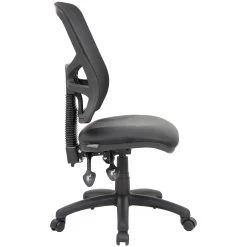 Comfort Ergo 3-Lever Mesh And Leather Operator Chair -Home-Furniture 100821