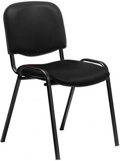 Swift Vinyl Conference Chair Black Frame (Pack Of 4 Chairs) -Home-Furniture 101731