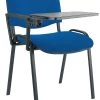 Swift Black Frame Conference Chairs With Plastic Writing Tablet (4 Pack)