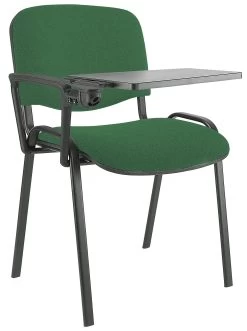 Swift Black Frame Conference Chairs With Plastic Writing Tablet (4 Pack) -Home-Furniture 102188