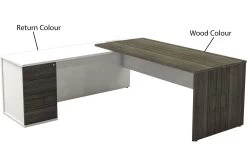 Presence Two Tone Executive Radial Workstation -Home-Furniture 102635