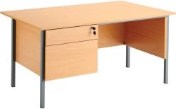 OfficeWorx Rectangular Desks With Single Fixed Pedestal