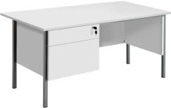 OfficeWorx Rectangular Desks With Single Fixed Pedestal -Home-Furniture 102667