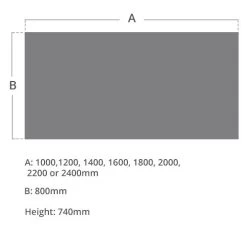 Presence Rectangular Meeting Tables 800D -Home-Furniture 102981