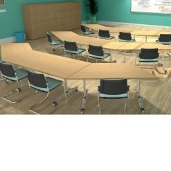 Solar Trapezoidal Folding Tables -Home-Furniture 103799