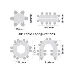Solar Trapezoidal Folding Tables -Home-Furniture 103821