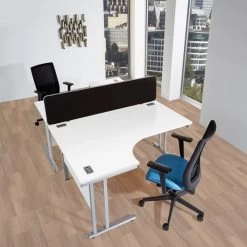 Commerce II Deluxe White Ergonomic Office Desks 26 Commerce II Deluxe White Ergonomic Office Desks -Home-Furniture 104066