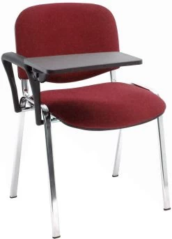 Swift Chrome Frame Conference Chairs With Plastic Writing Tablet (4 Pack) -Home-Furniture 104138