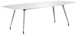 White Lumina High Gloss Boardroom Table