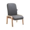 Oxford Wooden Frame Vinyl Reception Chair Without Arms