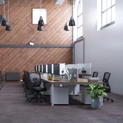 NEXT DAY InterAct Sliding Top Back To Back 2 Person Bench Desk -Home-Furniture 104379