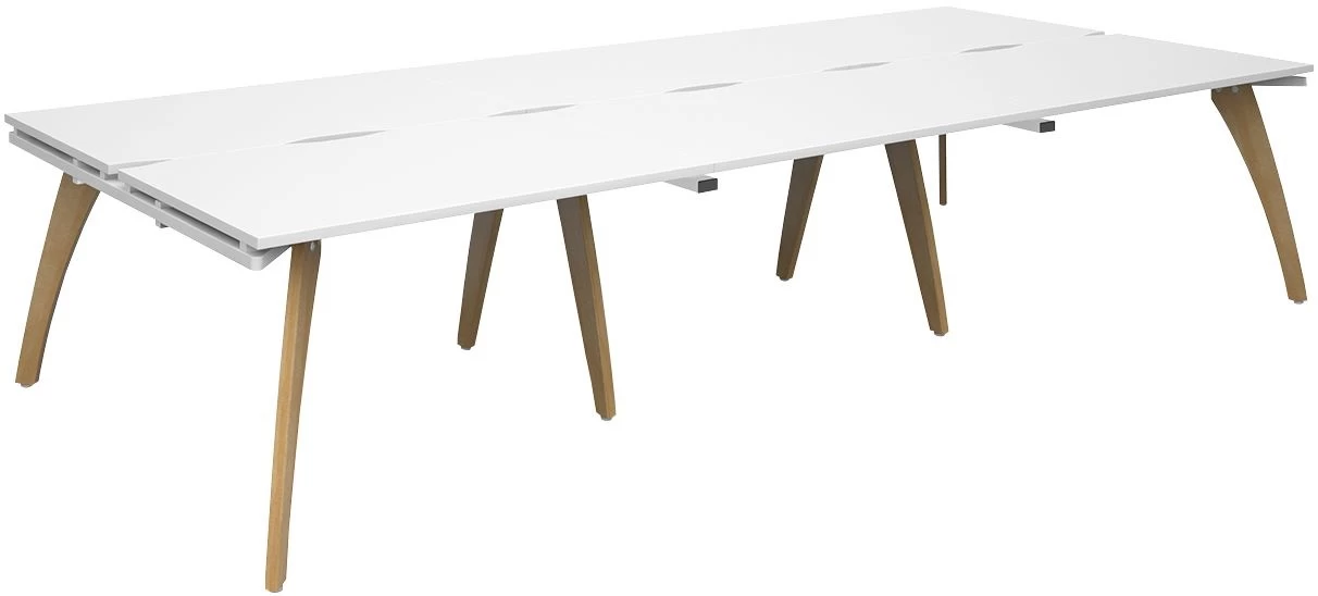 Collab 6 Person Back To Back Desks 2 Collab 6 Person Back To Back Desks - Image 2