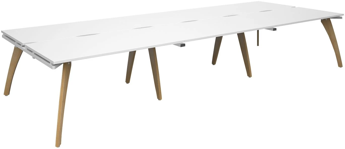 Collab 6 Person Back To Back Desks 4 Collab 6 Person Back To Back Desks - Image 4