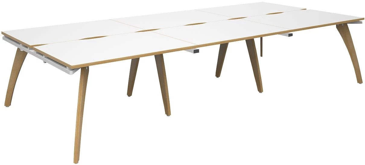 Collab 6 Person Back To Back Desks 1 Collab 6 Person Back To Back Desks