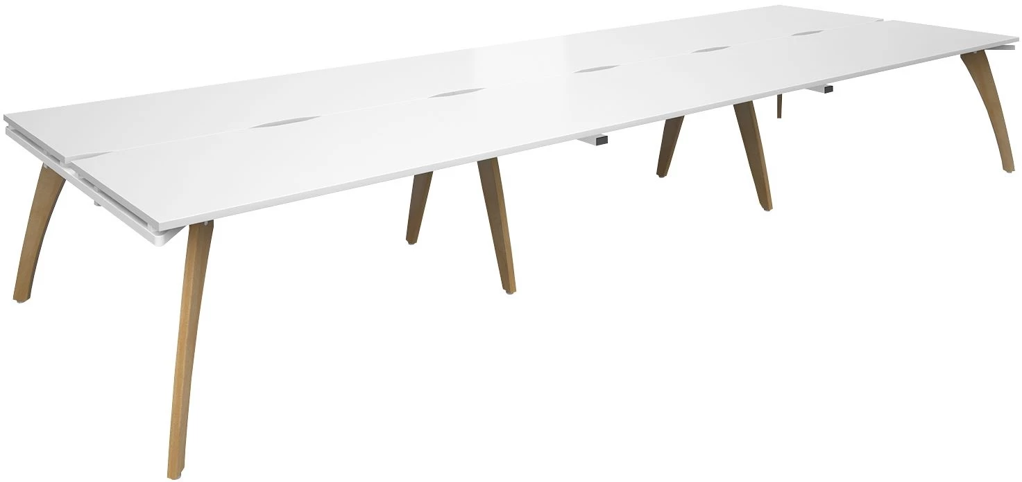 Collab 6 Person Back To Back Desks 6 Collab 6 Person Back To Back Desks - Image 6