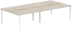 NEXT DAY InterAct Sliding Top Back To Back 4 Person Bench Desk -Home-Furniture 104587
