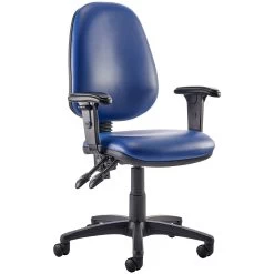 Kirby High Back Operator Chair Lexaire Vinyl -Home-Furniture 104747