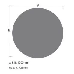 Braemar Pro Bundle Deal - Round Meeting Table With 4 Chairs -Home-Furniture 105163