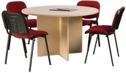Braemar Pro Bundle Deal - Round Meeting Table With 4 Chairs
