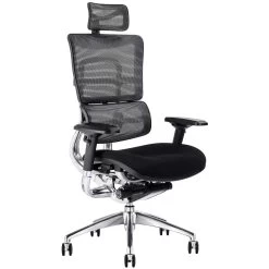 I29 24 Hour Mesh And Fabric Office Chair With Headrest