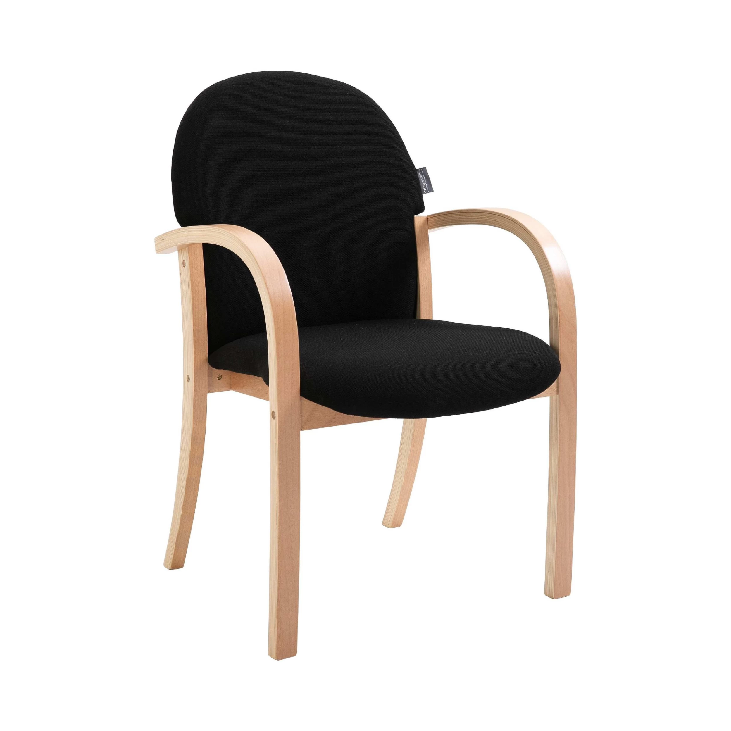 Lincoln Wooden Frame Fabric Stacking Chair With Arms 1 Lincoln Wooden Frame Fabric Stacking Chair With Arms