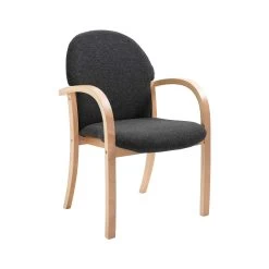 Lincoln Wooden Frame Fabric Stacking Chair With Arms 11 Lincoln Wooden Frame Fabric Stacking Chair With Arms -Home-Furniture 106959