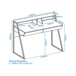 Vertex Home Office Desk -Home-Furniture 107155