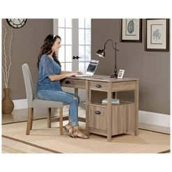 Waterside Sit-Stand Home Office Computer Desk -Home-Furniture 107181