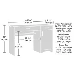 Helios Home Office Compact Desk -Home-Furniture 107203
