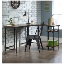 Foundry Industrial Style L Shaped Computer Desk -Home-Furniture 107656