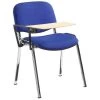 Swift Chrome Frame Conference Chairs With Wooden Writing Tablet (4 Pack)