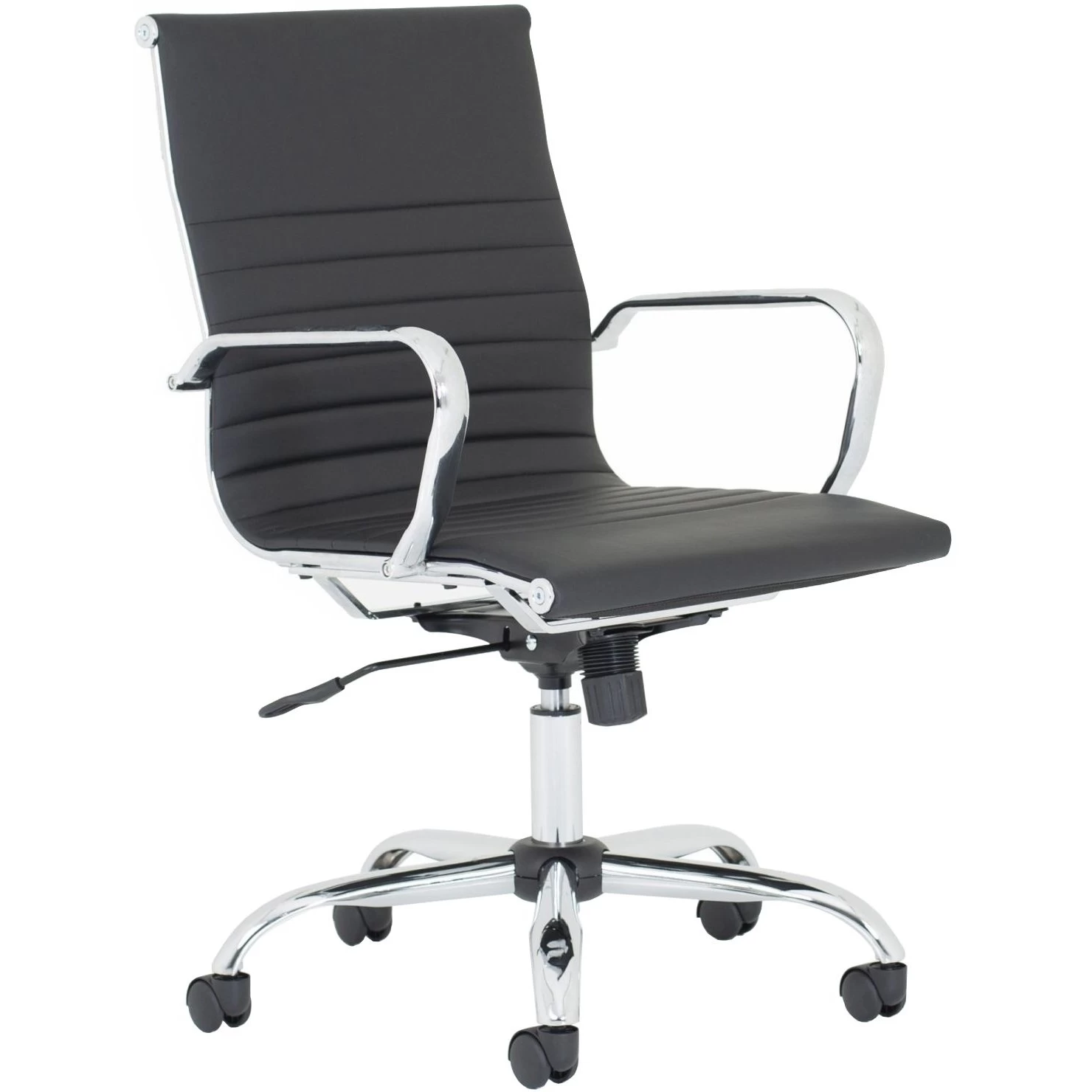 Chase Black Bonded Leather Office Chair 1 Chase Black Bonded Leather Office Chair