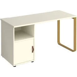 Ryto Home Office Desk With Fixed Cupboard Pedestal -Home-Furniture 108785