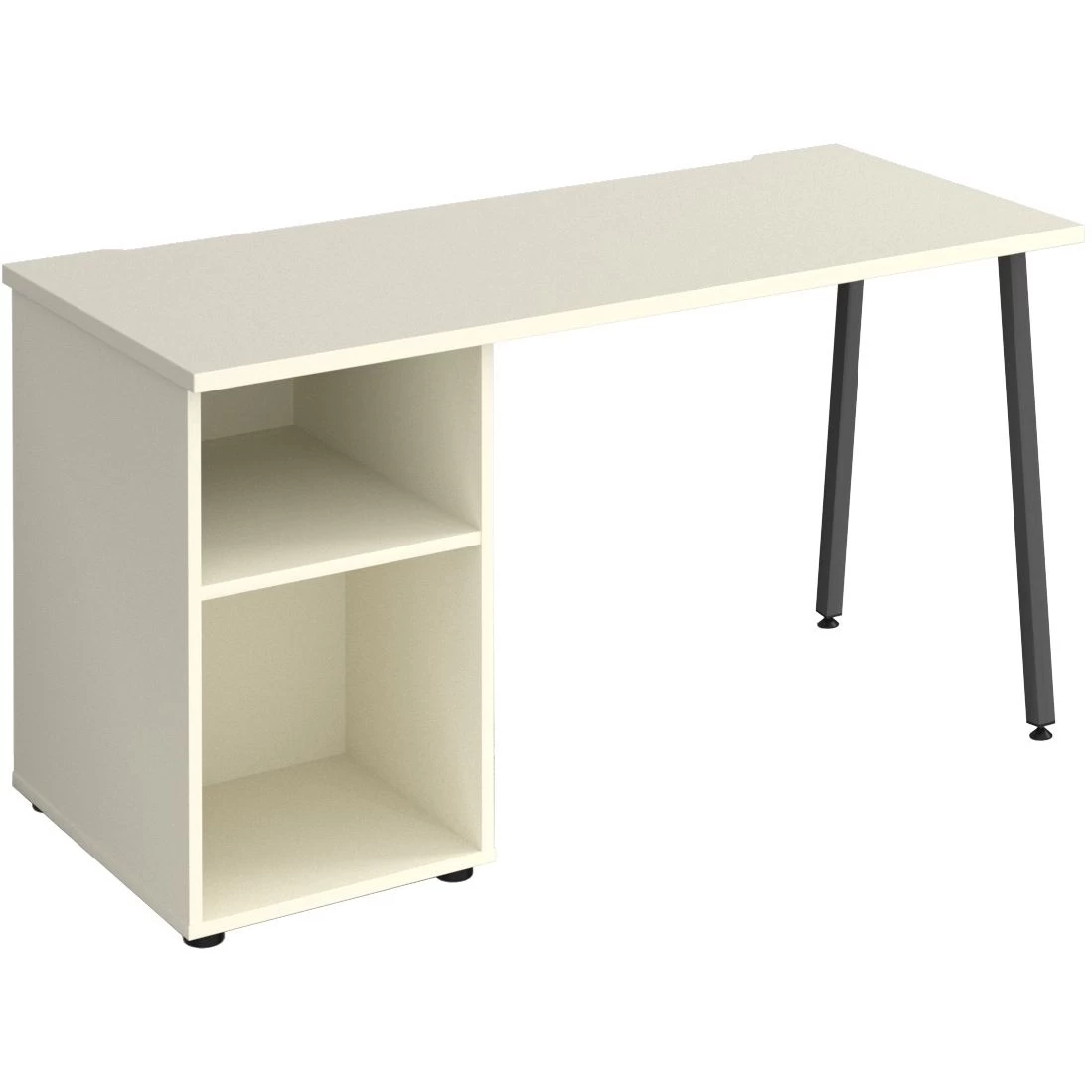 Solis Home Office Desk With Fixed Open Pedestal