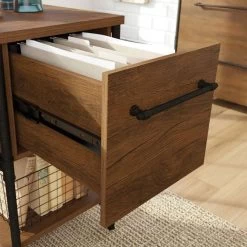 Fabrica Industrial Style Double Pedestal Desk -Home-Furniture 109707