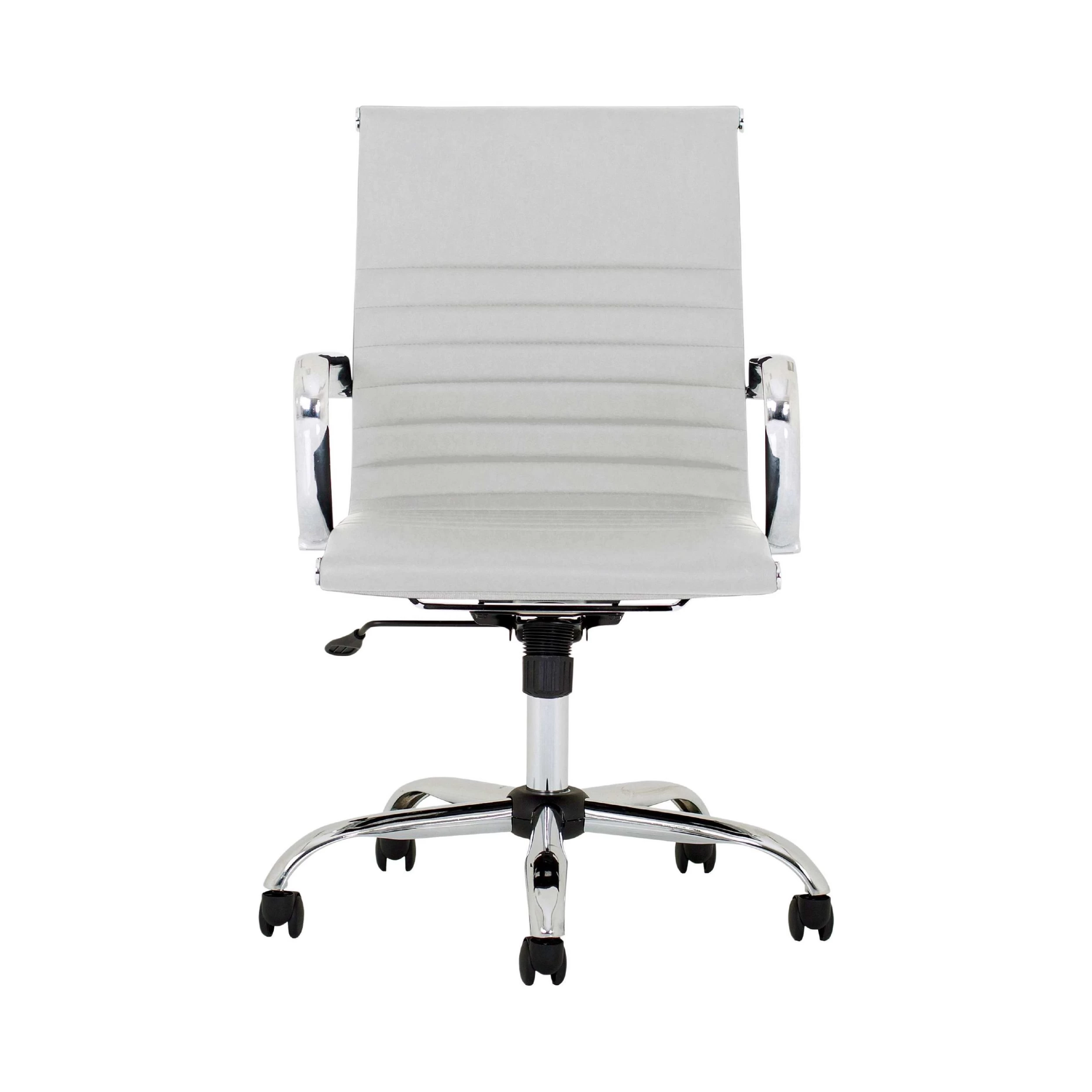 Chase White Bonded Leather Office Chair 8 Chase White Bonded Leather Office Chair - Image 8
