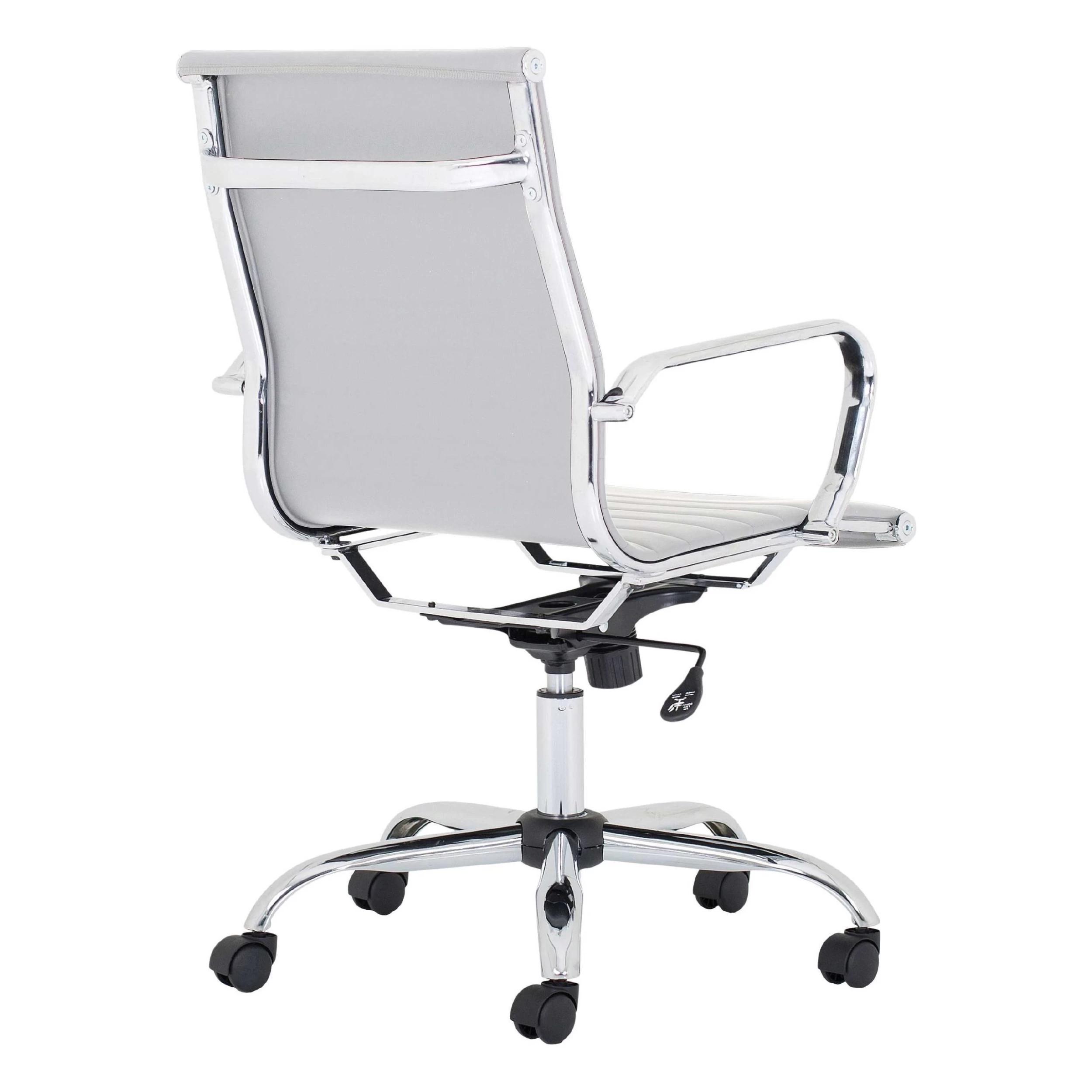 Chase White Bonded Leather Office Chair 3 Chase White Bonded Leather Office Chair - Image 3