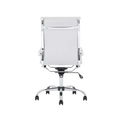 Chase White Bonded Leather High Back Office Chair -Home-Furniture 109927