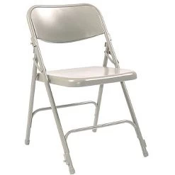 All Steel Folding Permanent Link Chair (Pack Of 4)
