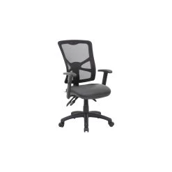 Comfort Ergo 3-Lever Mesh And Leather Operator Chair -Home-Furniture 110884