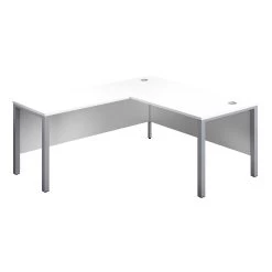 Commerce II Executive White Return Workstations -Home-Furniture 111918