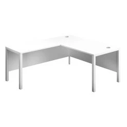 Commerce II Executive White Return Workstations -Home-Furniture 111919