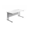 Commerce II Deluxe White Rectangular Office Desks