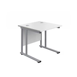 Commerce II Deluxe White Rectangular Office Desks -Home-Furniture 112065