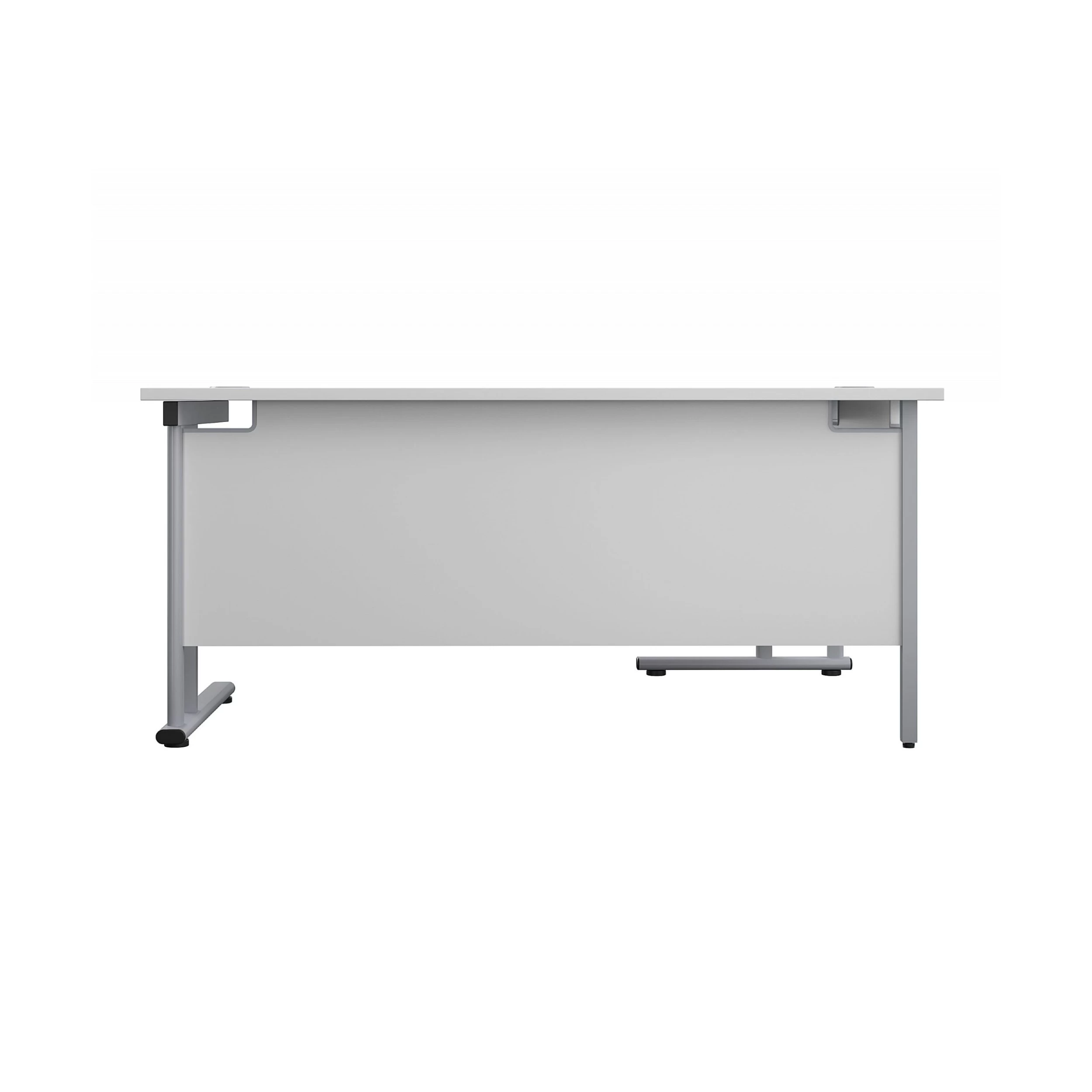 Commerce II Deluxe White Ergonomic Office Desks 4 Commerce II Deluxe White Ergonomic Office Desks - Image 4