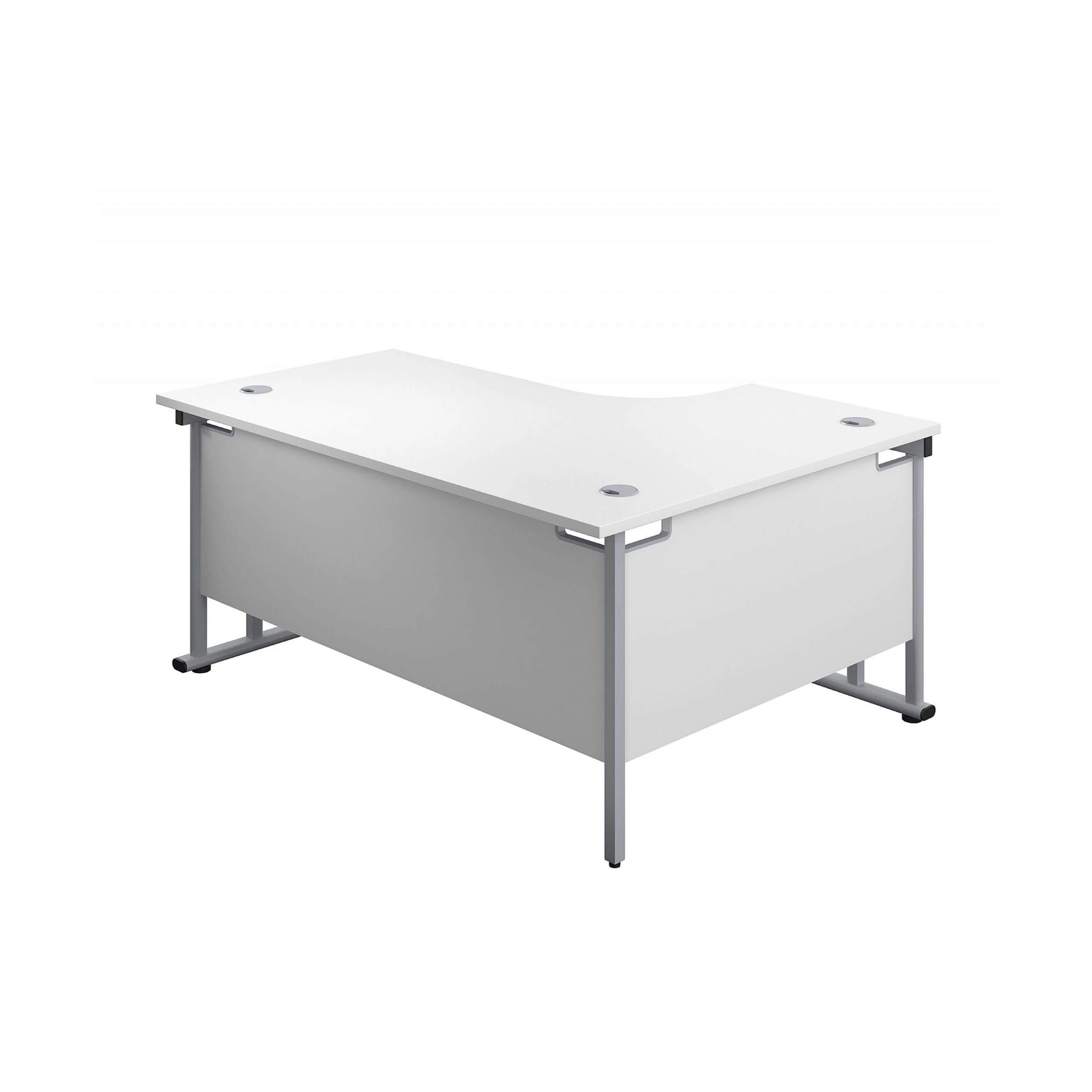 Commerce II Deluxe White Ergonomic Office Desks 2 Commerce II Deluxe White Ergonomic Office Desks - Image 2