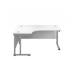 Commerce II Deluxe White Ergonomic Office Desks