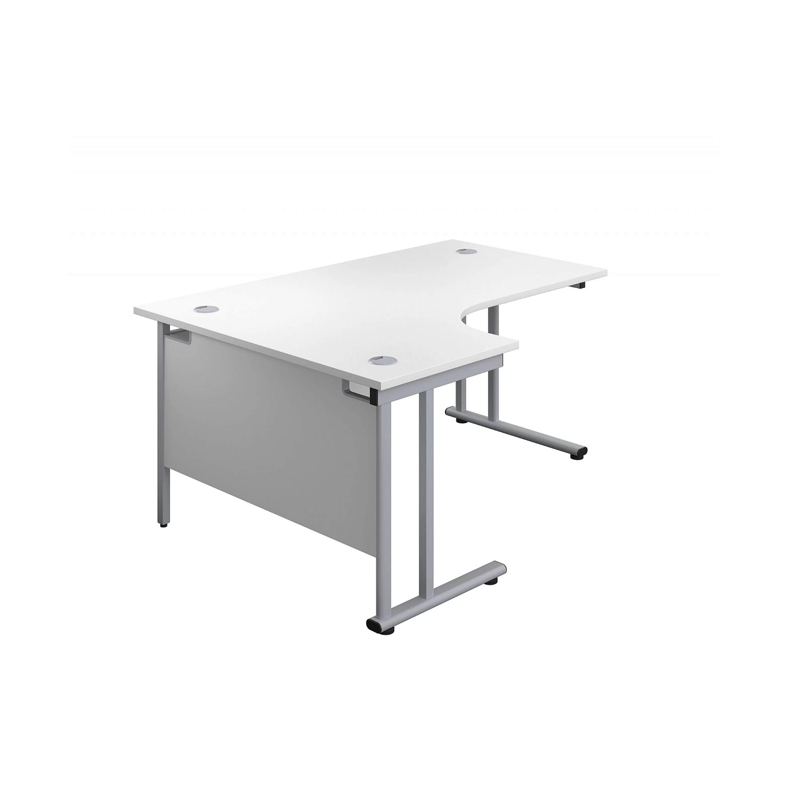 Commerce II Deluxe White Ergonomic Office Desks 3 Commerce II Deluxe White Ergonomic Office Desks - Image 3